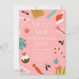 Merry Little Christmas Party Holiday Party Einladung
