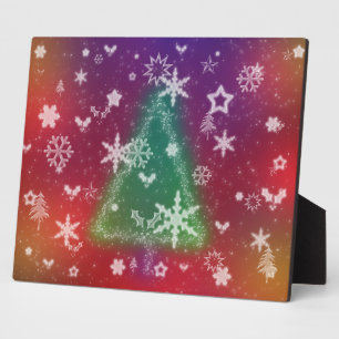 Merry Little Christmas Plaque Fotoplatte