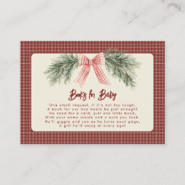 Merry Little Christmas Rustic Baby Dusche Begleitkarte