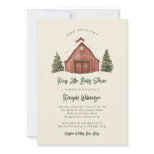 Merry Little Christmas Rustic Baby Dusche