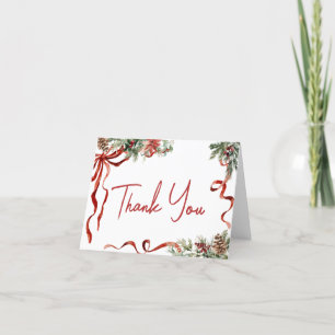 Merry Little Christmas Santa Baby Dusche Dankeskarte