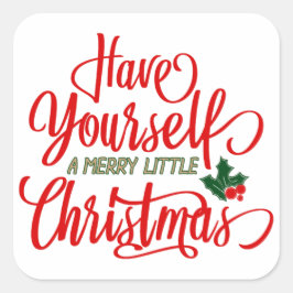 Merry Little Christmas Stickers