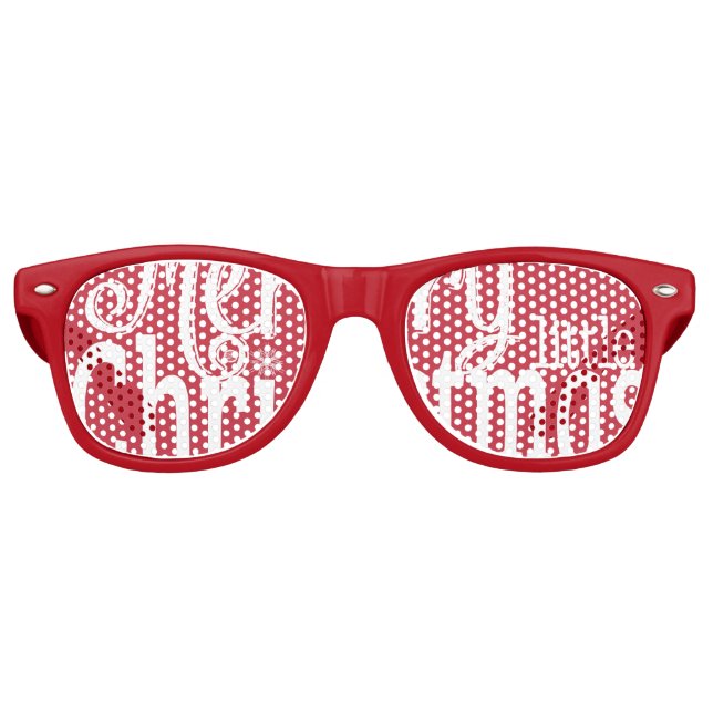 Merry Little Christmas Swag Party Brille Partybrille (Vorderseite)