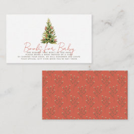 Merry Little Christmas Tree Red Baby Book Request Begleitkarte