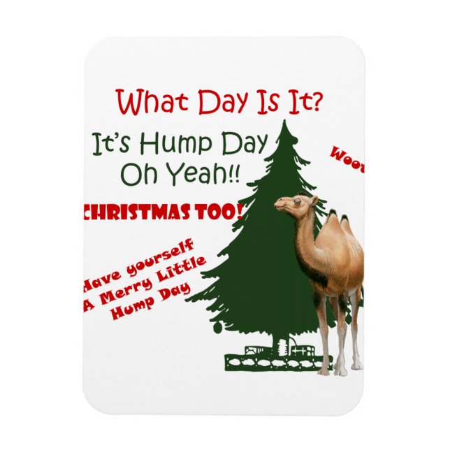 Merry Little Hump Day Weihnachten Magnet (Vertikal)