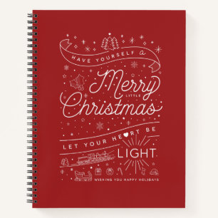 Merry Little WeihnachtsNotebook Uni-Ruled Notizbuch