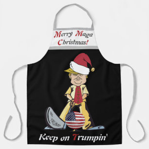 Merry Maga Trump Weihnachts-Schürze Schürze