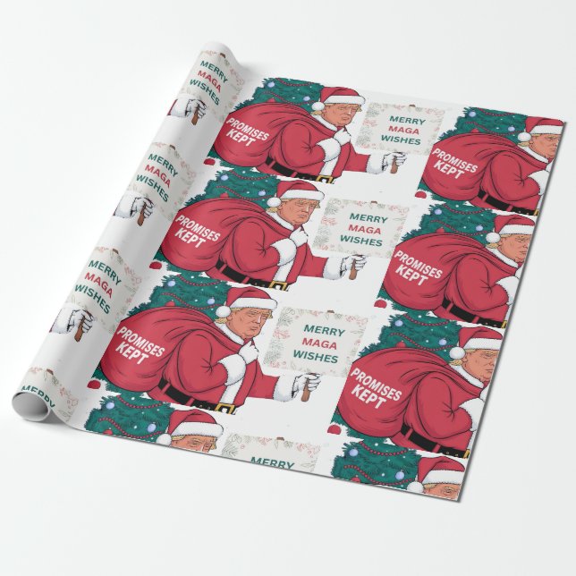 Merry MAGA wünscht Wrapping Paper Geschenkpapier (Ungerollt)
