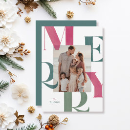 Merry Magenta & Green 2 Foto Weihnachten