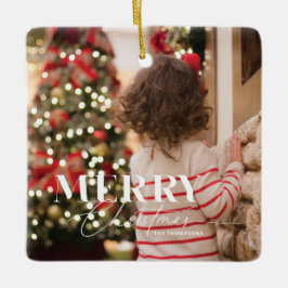 Merry Magic Christmas Foto Ornament