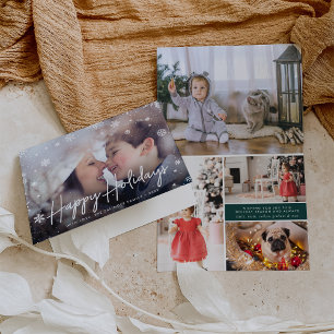 Merry Magic   Snowflake Overlay-Foto Feiertagskarte