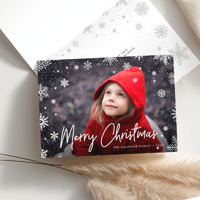 Merry Magic | Snowflake Overlay Foto Weihnachten (Von Creator hochgeladen)