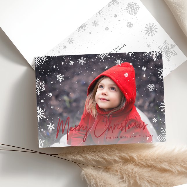 Merry Magic | Snowflake Overlay Foto Weihnachten (Von Creator hochgeladen)