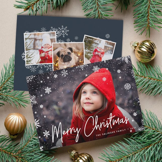 Merry Magic | Snowflake Overlay Foto Weihnachten (Von Creator hochgeladen)