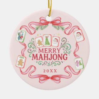 Merry Mahjong | Christmas Keramik Ornament