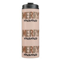 "Merry Mama" Moderner Farbblock Leopard Boho