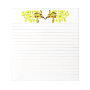 Merry Maples auf einem mittleren Editor Notizblock