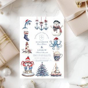 Merry Maritime Christmas Einladung