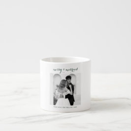 Merry & Married - Personalized Newlywed Christmas Espressotasse