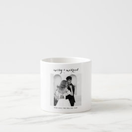 Merry & Married - Personalized Newlywed Christmas Espressotasse