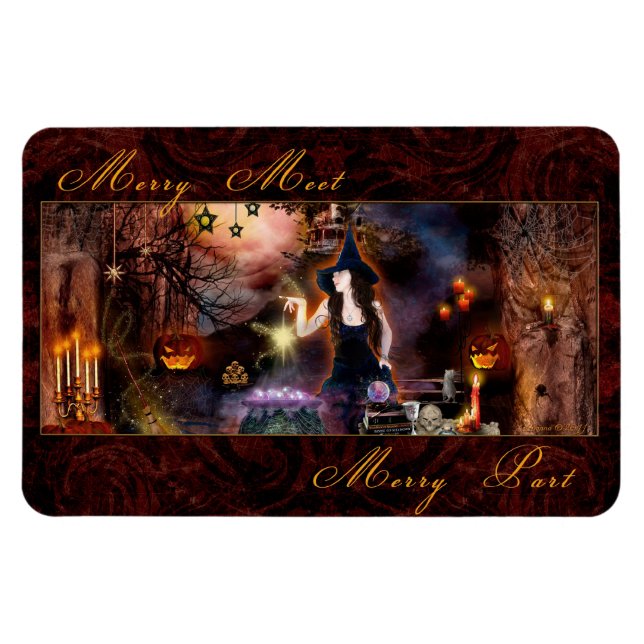 Merry Meet Merry Part Magickal Rodelbahn Magnet (Horizontal)