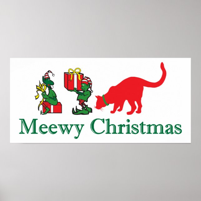 Merry Meewy Christmas Poster (Vorne)