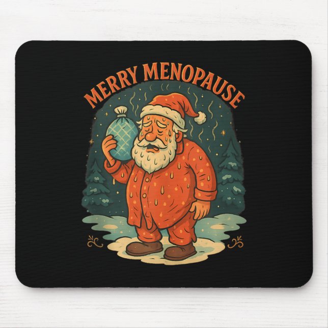 Merry Menopause Funny Santa Meme Tank Top  Mousepad (Vorne)