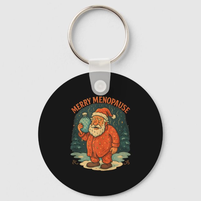 Merry Menopause Funny Santa Meme Tank Top  Schlüsselanhänger (Vorderseite)