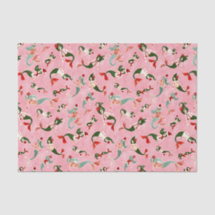 MERRY MERMAIDS PINK SEIDENPAPIER