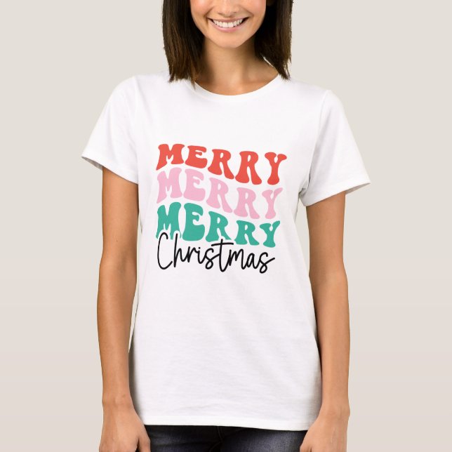 Merry Merry Frory Christmas T-Shirt (Vorderseite)