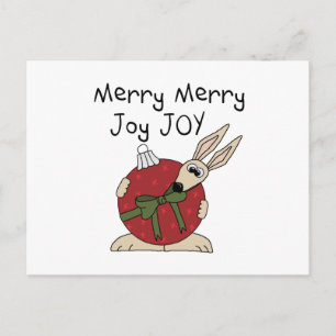 Merry Merry Joy Joy Tshirts und Geschenke Feiertagspostkarte