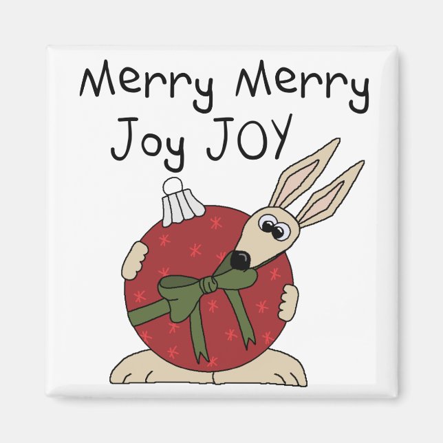 Merry Merry Joy Joy Tshirts und Geschenke Magnet (Vorne)