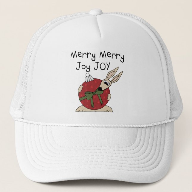 Merry Merry Joy Joy Tshirts und Geschenke Truckerkappe (Vorderseite)