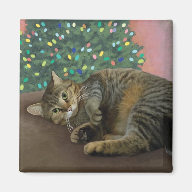 Merry Mischief - Christmas Kitty Magnet (Vorne)