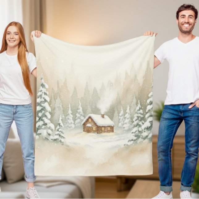 Merry Mist Cozy Fleece Blanket – 50"x60" (Von Creator hochgeladen)