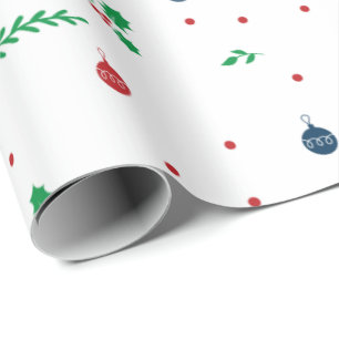 Merry Mistletoe Weihnachtswrapping Paper Geschenkpapier