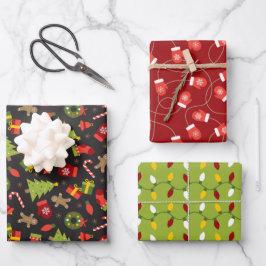 Merry Mix Wrapping Paper Set Geschenkpapier Set