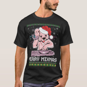 Merry Mixmas Santa Christmas Dj Turntable Music Pr T-Shirt