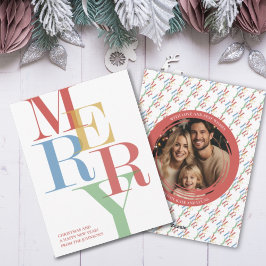 MERRY Modern Colorary Foto Weihnachten