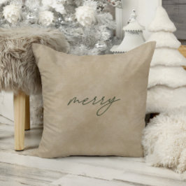 Merry ・ Moderne Minimalistische Taupe Velvet Weihn Kissen
