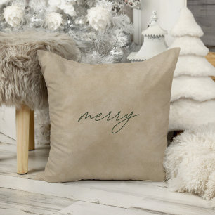 Merry ・ Moderne Minimalistische Taupe Velvet Weihn Kissen
