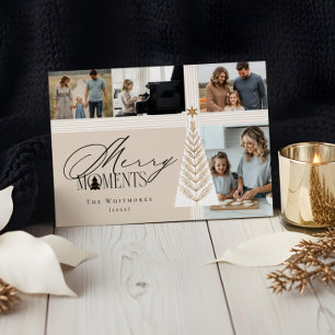Merry Moments Family Foto Collage Feiertagskarte