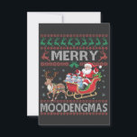 Merry MooDengmas Moo Deng Christmas Santa Hippo Dankeskarte<br><div class="desc">Weihnachtspulli,  Weihnachtshippo,  Moo-Deng-Weihnachten,  Strickpulli,  Hippo-Liebhaber,  festlicher Pullover,  Moo-Deng-Charakter,  Weihnachts-Spaß,  Holiday Pulli,  Hippo Weihnachten</div>