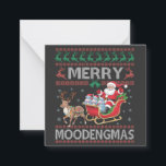 Merry MooDengmas Moo Deng Christmas Santa Hippo Mitteilungskarte<br><div class="desc">Weihnachtspulli,  Weihnachtshippo,  Moo-Deng-Weihnachten,  Strickpulli,  Hippo-Liebhaber,  festlicher Pullover,  Moo-Deng-Charakter,  Weihnachts-Spaß,  Holiday Pulli,  Hippo Weihnachten</div>