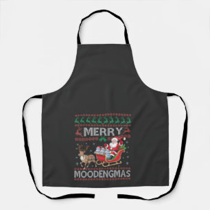 Merry MooDengmas Moo Deng Christmas Santa Hippo Schürze