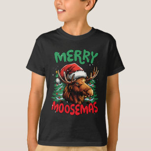 Merry Moosemas Funny Christmas Duck Lover T-Shirt