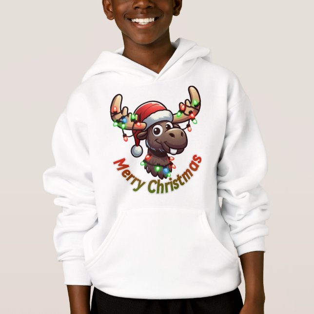 Merry Moosemas Hoodie (Vorderseite)