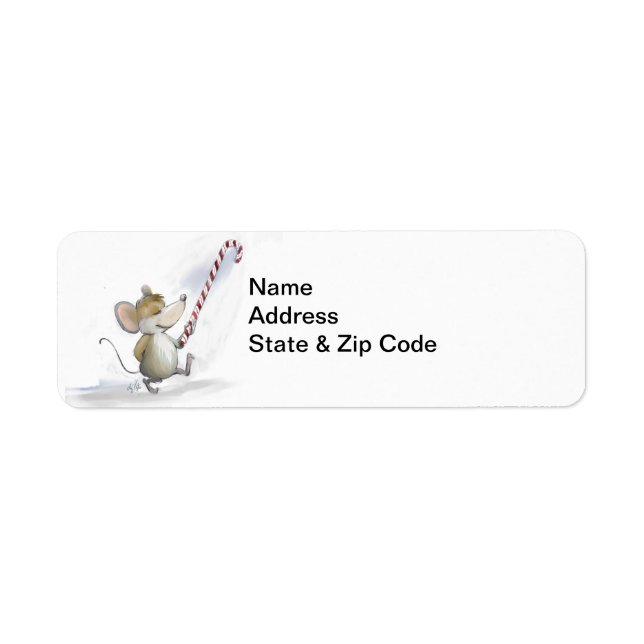 Merry Mouse Moe Address Labels (Vorne)