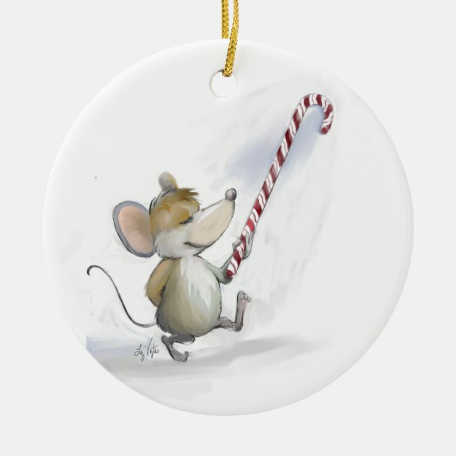 Merry Mouse Moe Circle Ornament (Vorne)