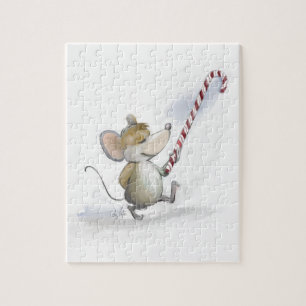 Merry Mouse Moe Holiday Puzzle